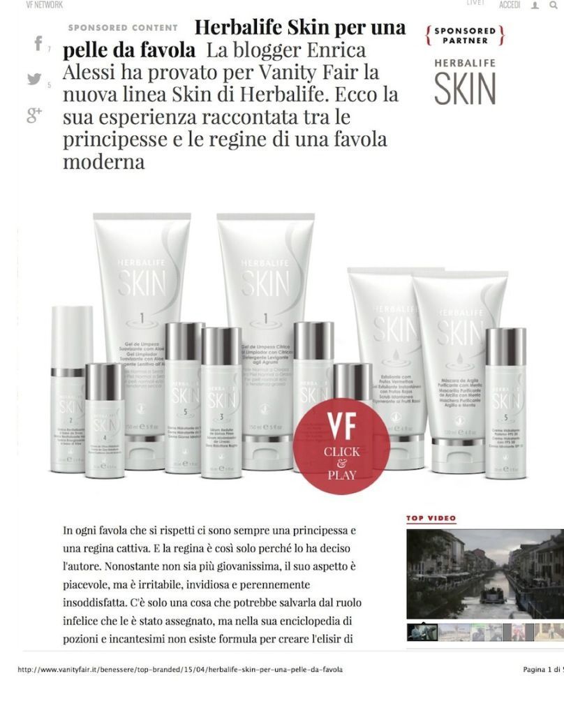 HERBALIFE VANITY FAIR 