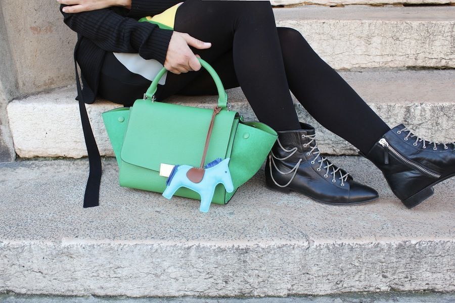 CELINE TRAPEZE VERDE